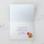 感謝祭ハート – ブラザー向け シーズンカード (内部)