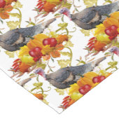 感謝祭ハーベストカボチャとトルコ ショートテーブルランナー (コーナー)