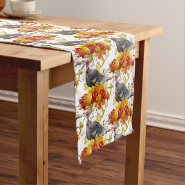 感謝祭ハーベストカボチャとトルコ ショートテーブルランナー