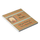 感謝祭ハーベストキャンディバーラッパ好み ノートパッド (アングル)