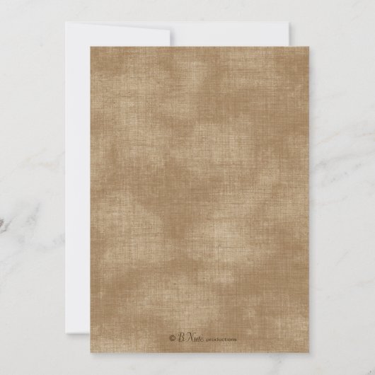 感謝祭ハーベストパーティの招待状 招待状 (裏面)