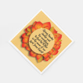 感謝祭バイブル引用文秋の葉媒体 スタンダードランチョンナプキン (角)