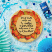 感謝祭バイブル引用文秋リーフプレート ペーパープレート (パーティー)