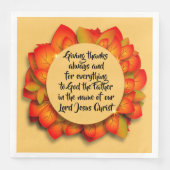 感謝祭バイブル引用文紅葉 (正面)