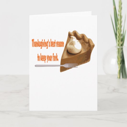 感謝祭パイグリーティングカード シーズンカード (正面)