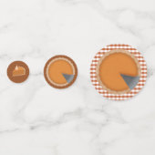 感謝祭パイディナーパーティーテーブル紙吹雪 コンフェッティ (正面)