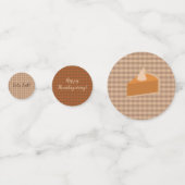 感謝祭パイディナーパーティーテーブル紙吹雪 コンフェッティ (裏面)