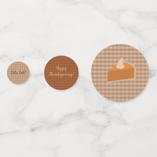 感謝祭パイディナーパーティーテーブル紙吹雪 コンフェッティ (裏面)