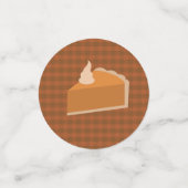 感謝祭パイディナーパーティーテーブル紙吹雪 コンフェッティ (スモール正面)