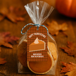 感謝祭パイディナーパーティー好意ラベル ギフトタグ