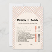 感謝祭パイベビートレイト赤ちゃんシャワーゲームカード 招待状 (正面)