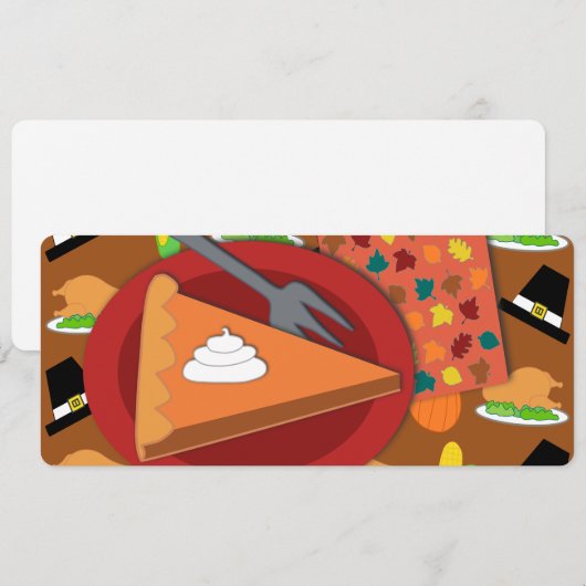 感謝祭パイ シーズンカード (正面/裏面)
