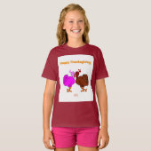 感謝祭パッションガールズマルーン基本Tシャツ Tシャツ (正面フル)