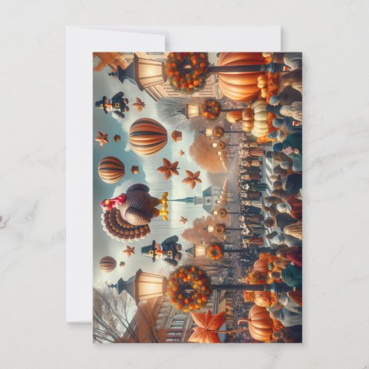 感謝祭パレードのグリーティングカード シーズンカード (正面)