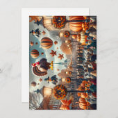 感謝祭パレードのグリーティングカード シーズンカード (正面/裏面)