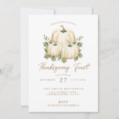 感謝祭パンプキンディナーパーティー 招待状 (正面)