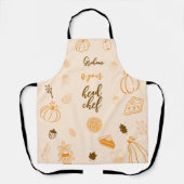 感謝祭パーソナライズされたの友情を育む料理長 エプロン (正面)