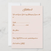 感謝祭パーソナライズされたエレガント楽 招待状 (正面)