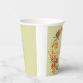 感謝祭パーソナライズされたエレガント楽 紙コップ (右)