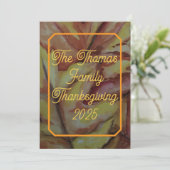 感謝祭パーソナライズされたカード – デジタルオプション シーズンカード (スタンド正面)