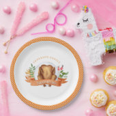 感謝祭パーソナライズされた七面鳥ディナー紙プラ ペーパープレート (パーティー)