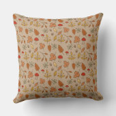 感謝祭パーソナライズされた紅葉装飾用クッション クッション (裏面)