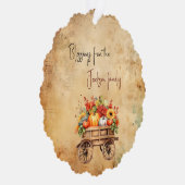 感謝祭パーソナライズされた紙オーナメント オーナメントカード (右)