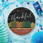 感謝祭パーソナライズされた紙プレート ペーパープレート (パーティー)