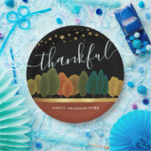 感謝祭パーソナライズされた紙プレート ペーパープレート (パーティー)