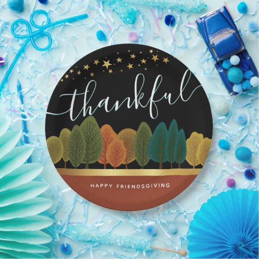 感謝祭パーソナライズされた紙プレート ペーパープレート (パーティー)