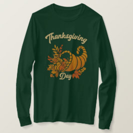 感謝祭パーソナライズされた長袖Tシャツ Tシャツ