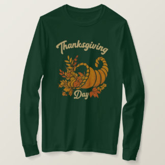 感謝祭パーソナライズされた長袖Tシャツ Tシャツ