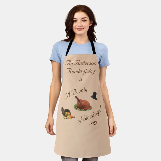 感謝祭パーソナライズされた エプロン