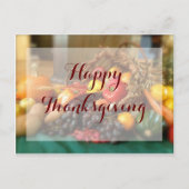 感謝祭パーソナライズされた ポストカード (正面)