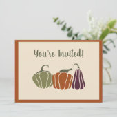 感謝祭パーティの招待状 招待状 (スタンド正面)