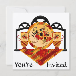 感謝祭パーティの招待状 招待状