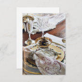 **感謝祭パーティー又はディナー**招待状 招待状 (正面/裏面)