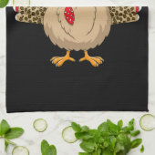 感謝祭ヒョウ七面鳥感謝祭の秋 キッチンタオル (折り畳み)