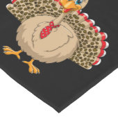 感謝祭ヒョウ七面鳥感謝祭の秋 ショートテーブルランナー (コーナー)