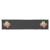 感謝祭ヒョウ七面鳥感謝祭の秋 ショートテーブルランナー (横)