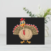 感謝祭ヒョウ七面鳥感謝祭の秋 招待状 (スタンド正面)