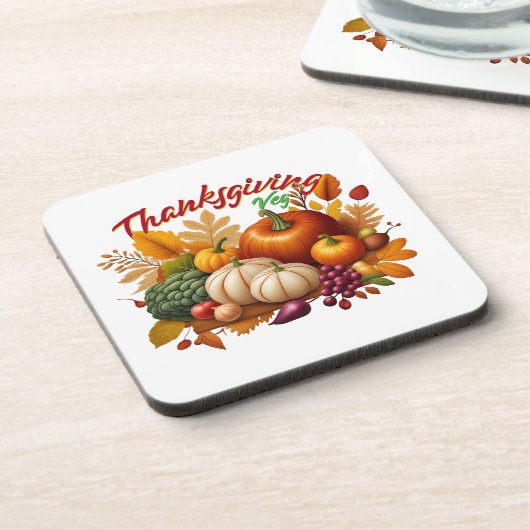 感謝祭ビーガン コースター (左側)