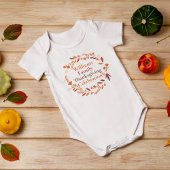 感謝祭ファミリー懇親会かわいいカスタム ベビーボディスーツ