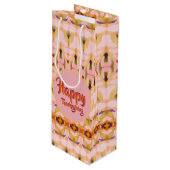 感謝祭ファンシーワイン紙抱き枕 ワインギフトバッグ (正面アングル)