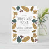 感謝祭ファンシー秋ディナーパーティー梨葉 招待状 (スタンド正面)