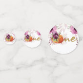 感謝祭ファースト誕生日ブルゴーニュ写真 コンフェッティ (正面)