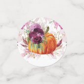 感謝祭ファースト誕生日ブルゴーニュ写真 コンフェッティ (スモール正面)