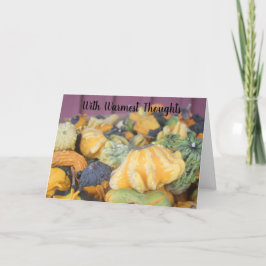 感謝祭ファー素朴ムグルズフォトオレンジ シーズンカード