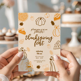 感謝祭フィースト秋秋ディナー 招待状