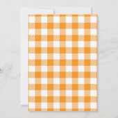 感謝祭フェストディナーパンプキ素朴ン 招待状 (裏面)